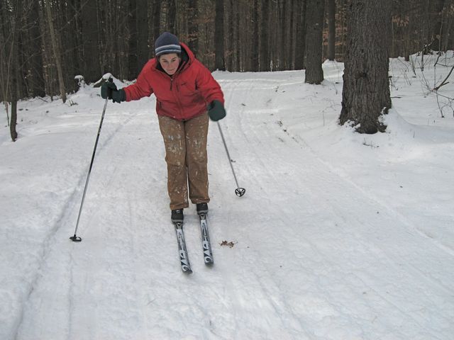 катание на беговых лыжах